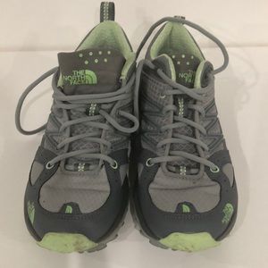 The North Face Ultra Fastpack Light Green -Tex Gray Hiking Shoes Women's 7